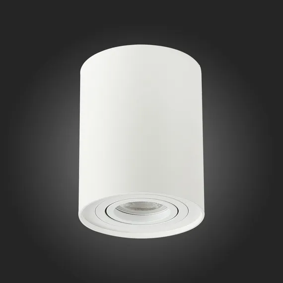 ST108.517.01 Светильник потолочный Белый GU10 1*50W  IP20 D98xH124 220V Без ламп Накладные светильники