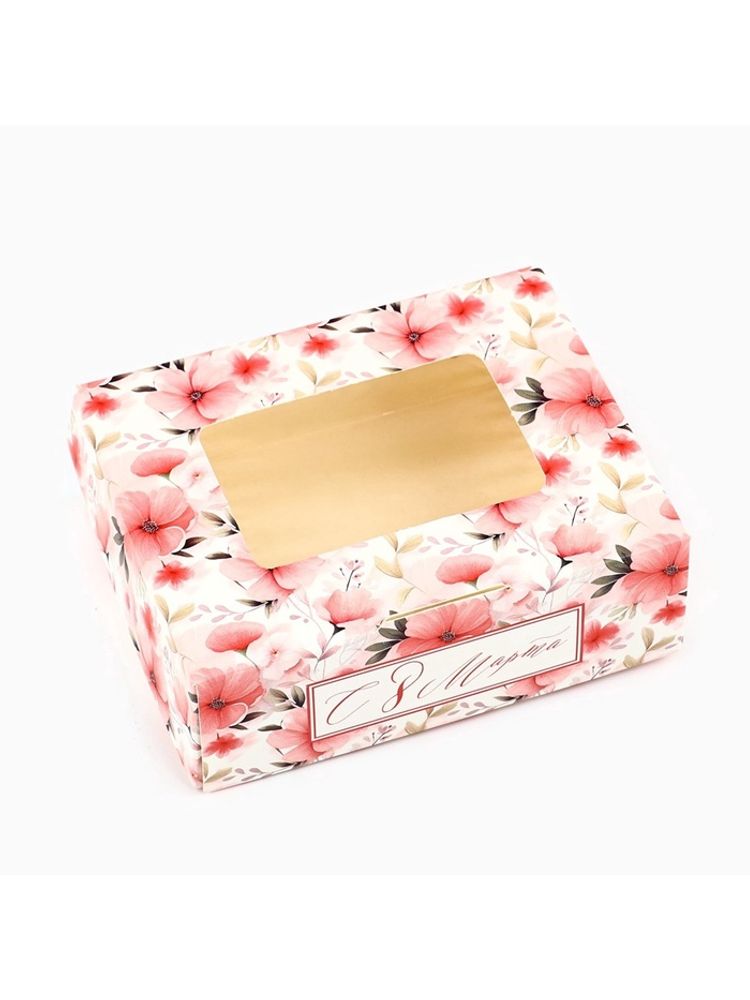 Коробка складная «С 8 Марта!», 10×8×3.5 см