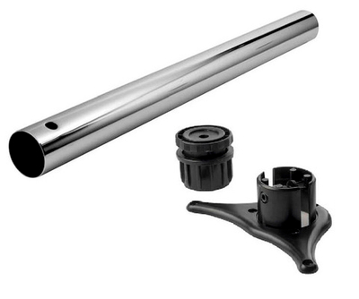 Опора для стола высокая EDSON TL-007 (TT-015) 710мм MATT CHROME /4