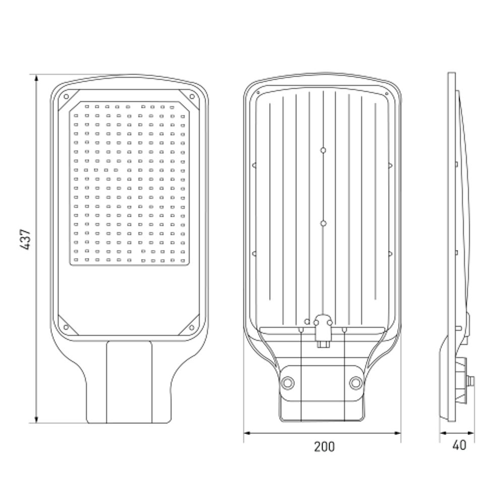 Светильник уличный светодиодный ЭРА SPP-504-0-50K-120 120Вт 5000К IP65 КСС Д | Уличные консольные светильники