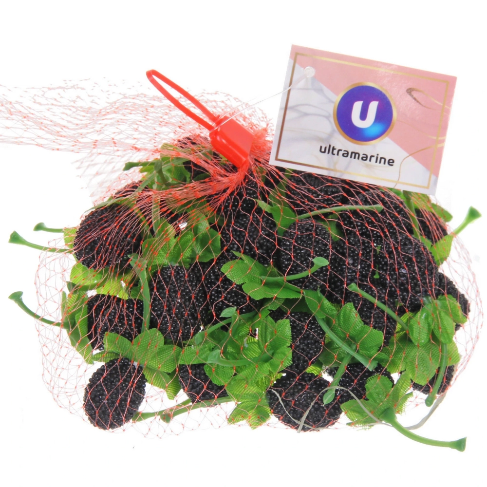 Муляж «Ягодки черные» 50шт в сетке