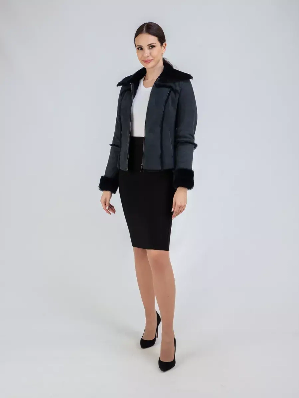 Дубленка натуральная короткая