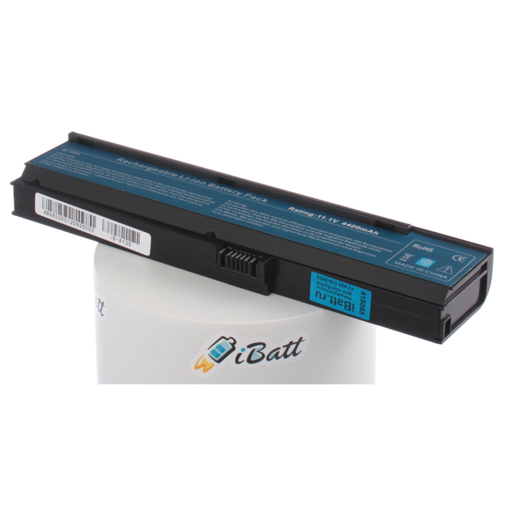 Аккумулятор iBatt 4400mAh для Acer Aspire 3680, 5050, TravelMate 2480
