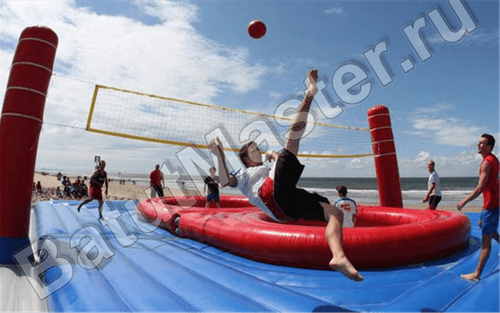 Площадка для игры в Боссабол 18*9*5 м, двухуровневый