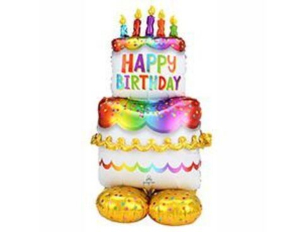 Шар фольгированный ( 134см) фигура ростовая, Торт, 1шт.