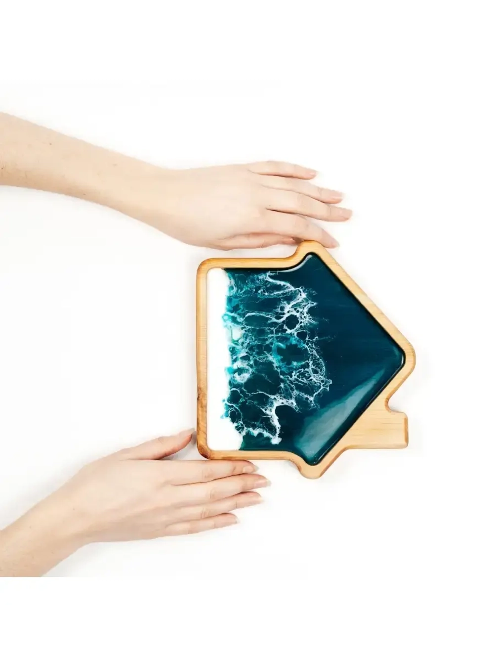 Менажница для подачи с эпоксидной смолой