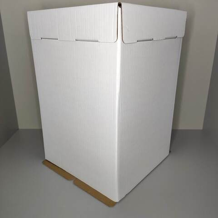 Коробка для торта белая 30х30х45 см