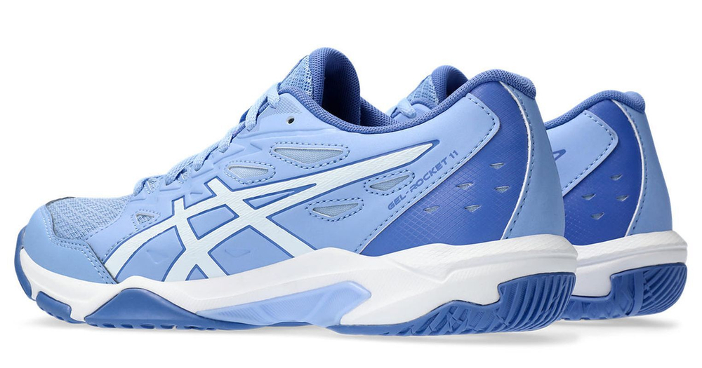 Женские кроссовки для бадминтона/сквоша Asics Gel-Rocket 11 - light sapphire/white