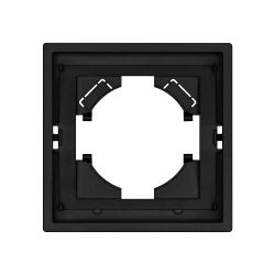 Рамка пластиковая FRM-TENDO-SFPL-1-BK (Arlight, Матовый черный) 054642