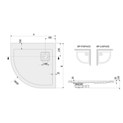 Душевой поддон BP-P/SPACE bi (Выставочный образец)