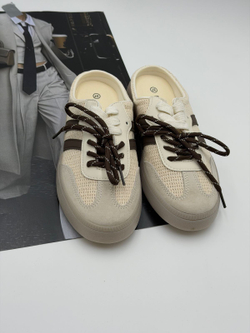 Сабо-кеды женские натуральная кожа арт. PDH 385-2 цвет "бежевый"