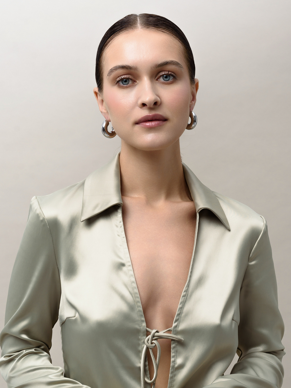 Серьги "Bagel" Silver