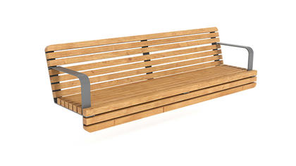 Скамья-настил со спинкой SK00230