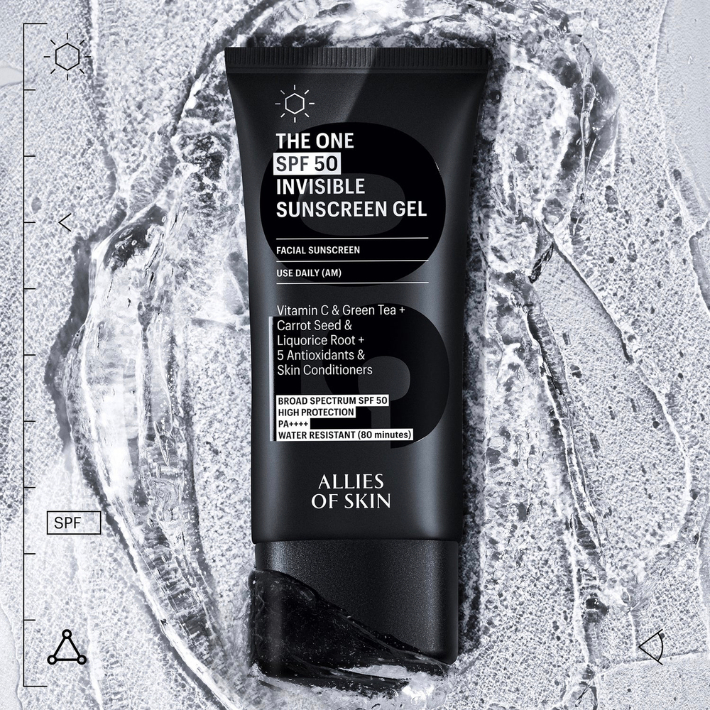 ALLIES OF SKIN The One SPF 50 Invisible Sunscreen Gel Невидимый солнцезащитный гель SPF 50, 50 мл