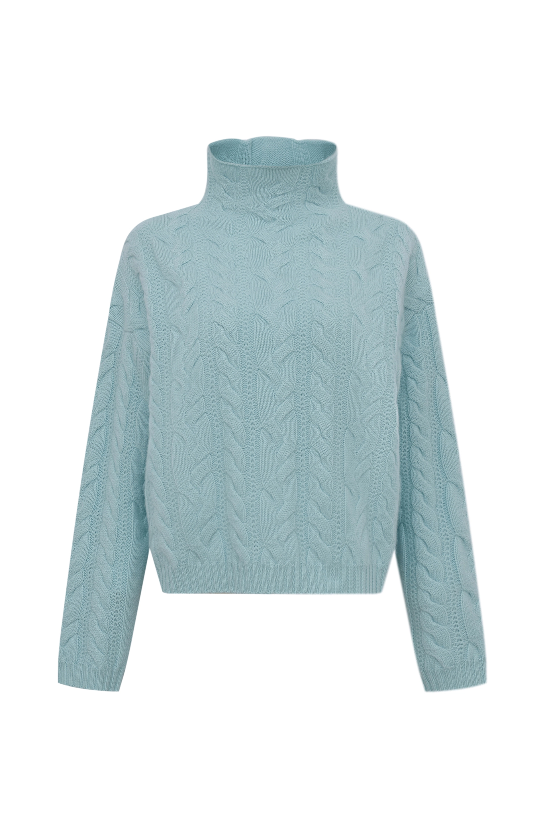 Кашемировый свитер с косами