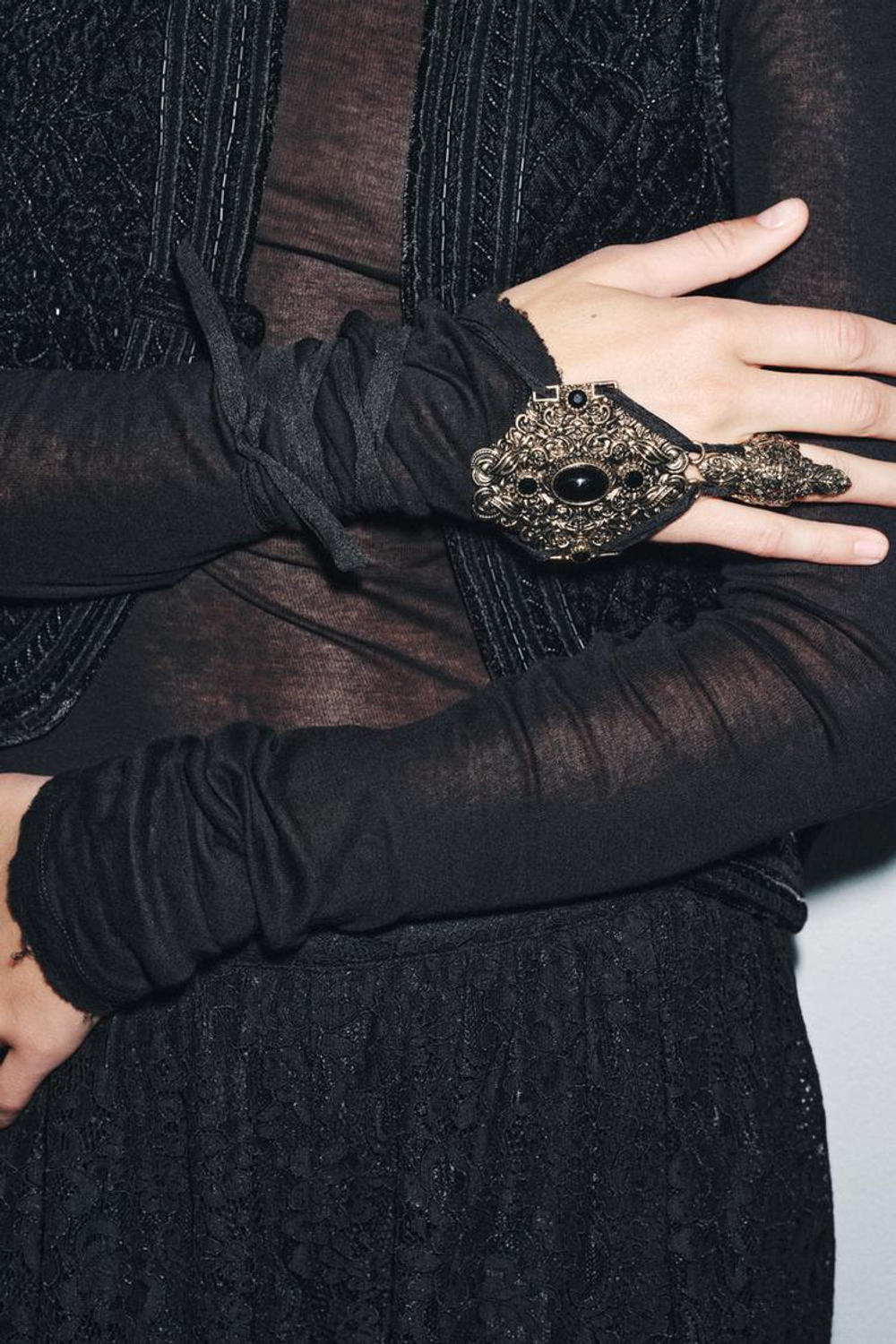 ZARA БРАСЛЕТ С БУСИНАМИ, ЦВЕТ СОСТАРЕННОГО ЗОЛОТА