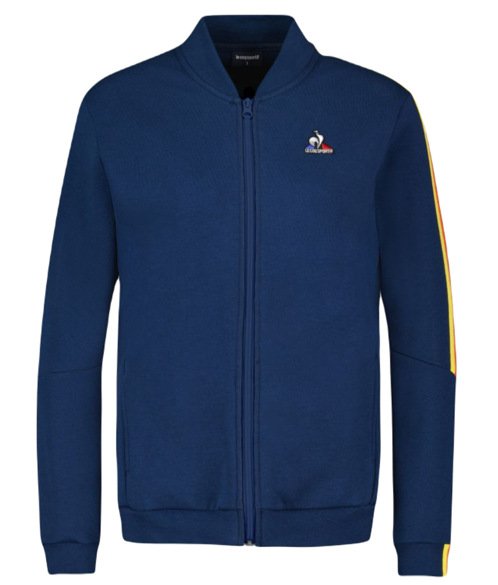 Женская теннисная куртка Le Coq SAISON Full Zip Sweat N°1 SS23 - victory blue