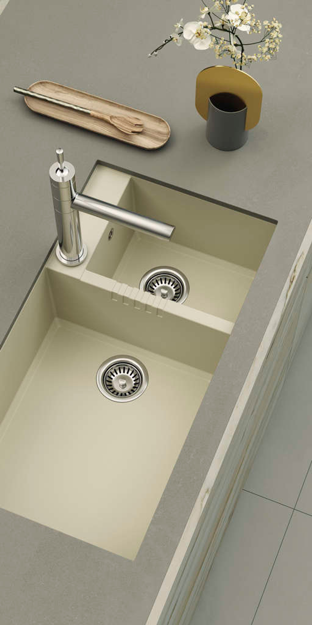 Мойка Omoikiri Tedori 85-2-U-BL Tetogranit | Черный