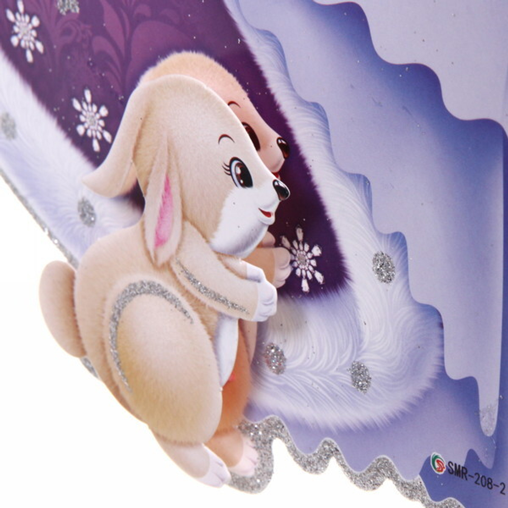 Плакат «Снегурочка с крольчатами» 40 см