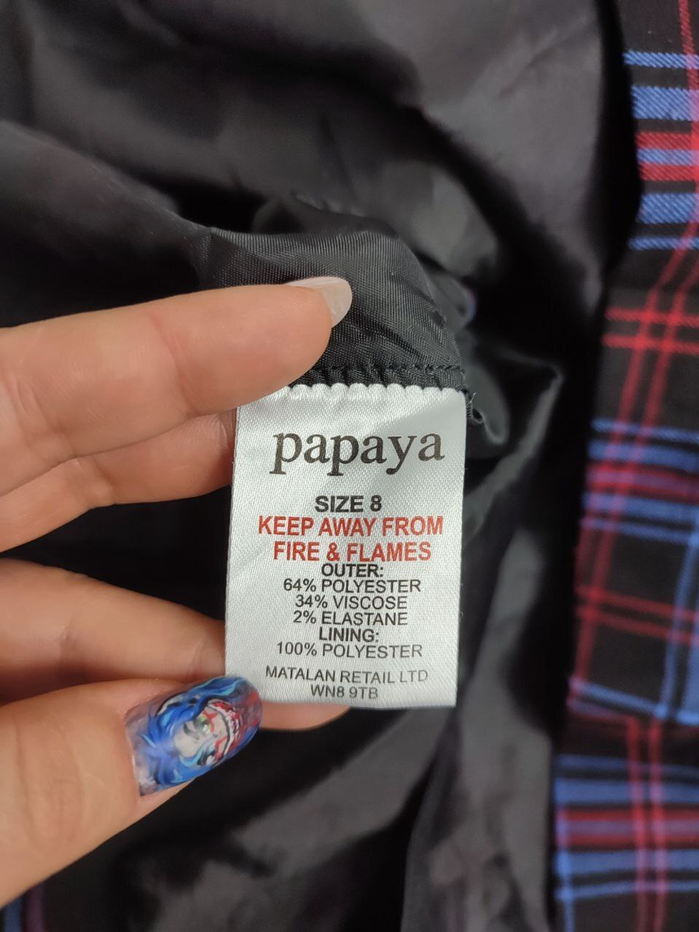 Юбка Papaya в клетку 44 размер