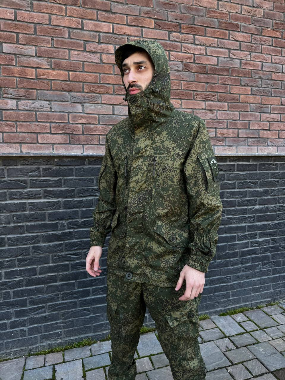 Костюм горка 6 весна-лето/зеленая цифра/панацея