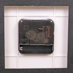 Фоторамка-коллаж 42*43см «Вьюнок», цвет белый, на 4 фото, пластик, с часами