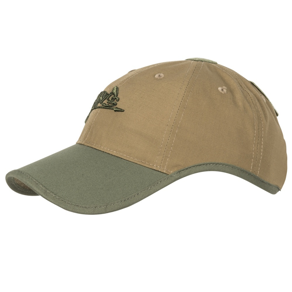 Helikon-Tex — бейсболка Logo Cap - Polycotton Ripstop (Сoyote/Olive Green)