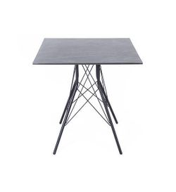 "Конте" интерьерный стол из HPL 70x70см, цвет "серый гранит"