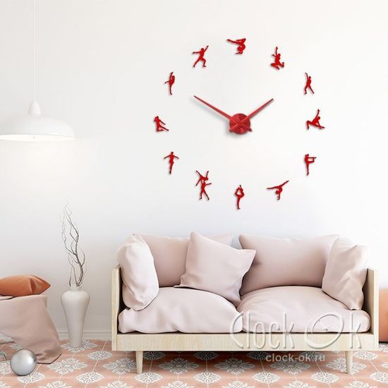 Настенные 3D часы Художественная гимнастика