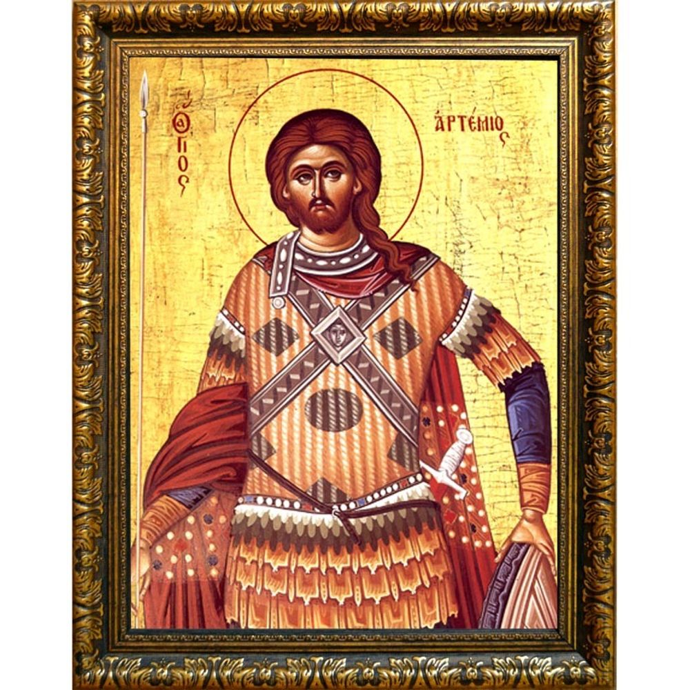 Артемий Антиохийский Святой великомученик. Икона на холсте.