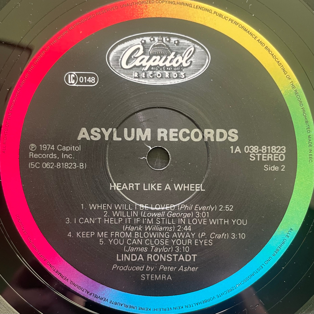 Linda Ronstadt ‎– Heart Like A Wheel (Голландия)