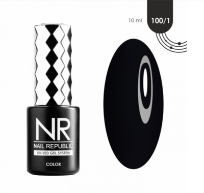 NR Classic Vamp Гель-лак 100/1 - Черный, 10 мл
