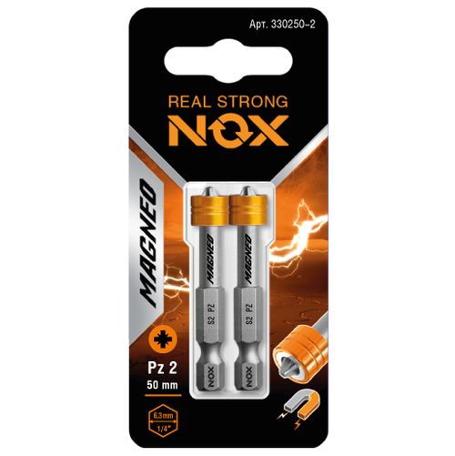 Бита с магн. насадкой Е6,3 Pz2-50, 2 шт карта MAGNEO