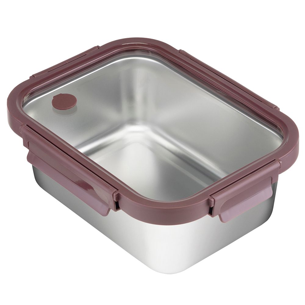 Контейнер стальной Click Steel, 1,8 л, сливовый