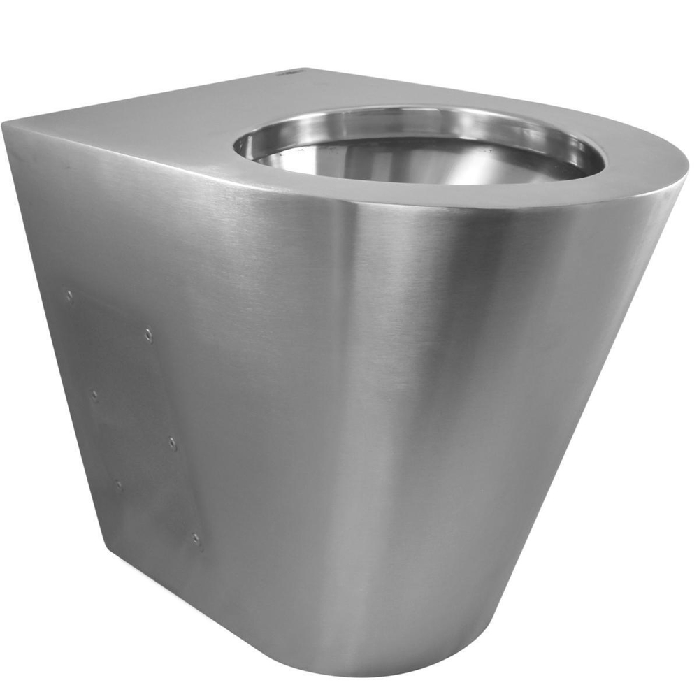 Унитаз напольный нерж. сталь NOFER 13012.M.S матовый