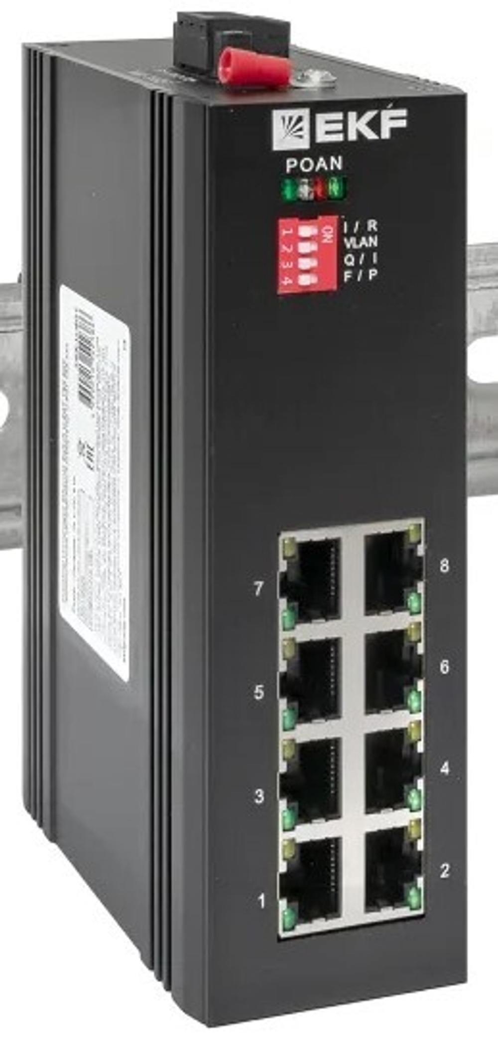 Коммутатор промышленный неуправляемый EKF TSX-U-8GT