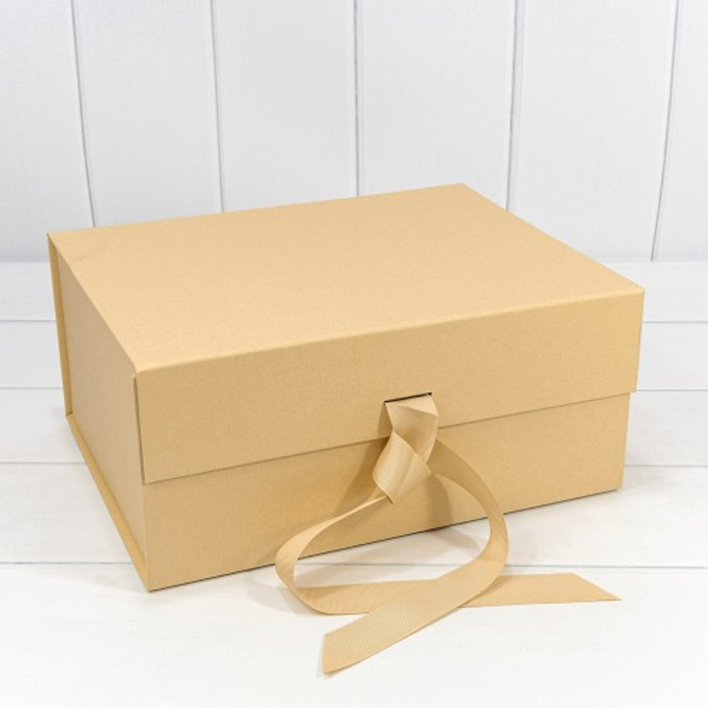 Коробка сборная 33.5х26х15.5 см на магнитах (Натуральный)