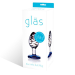 Анальная мини-пробка ручной работы со спиралью внутри, 7,5 см