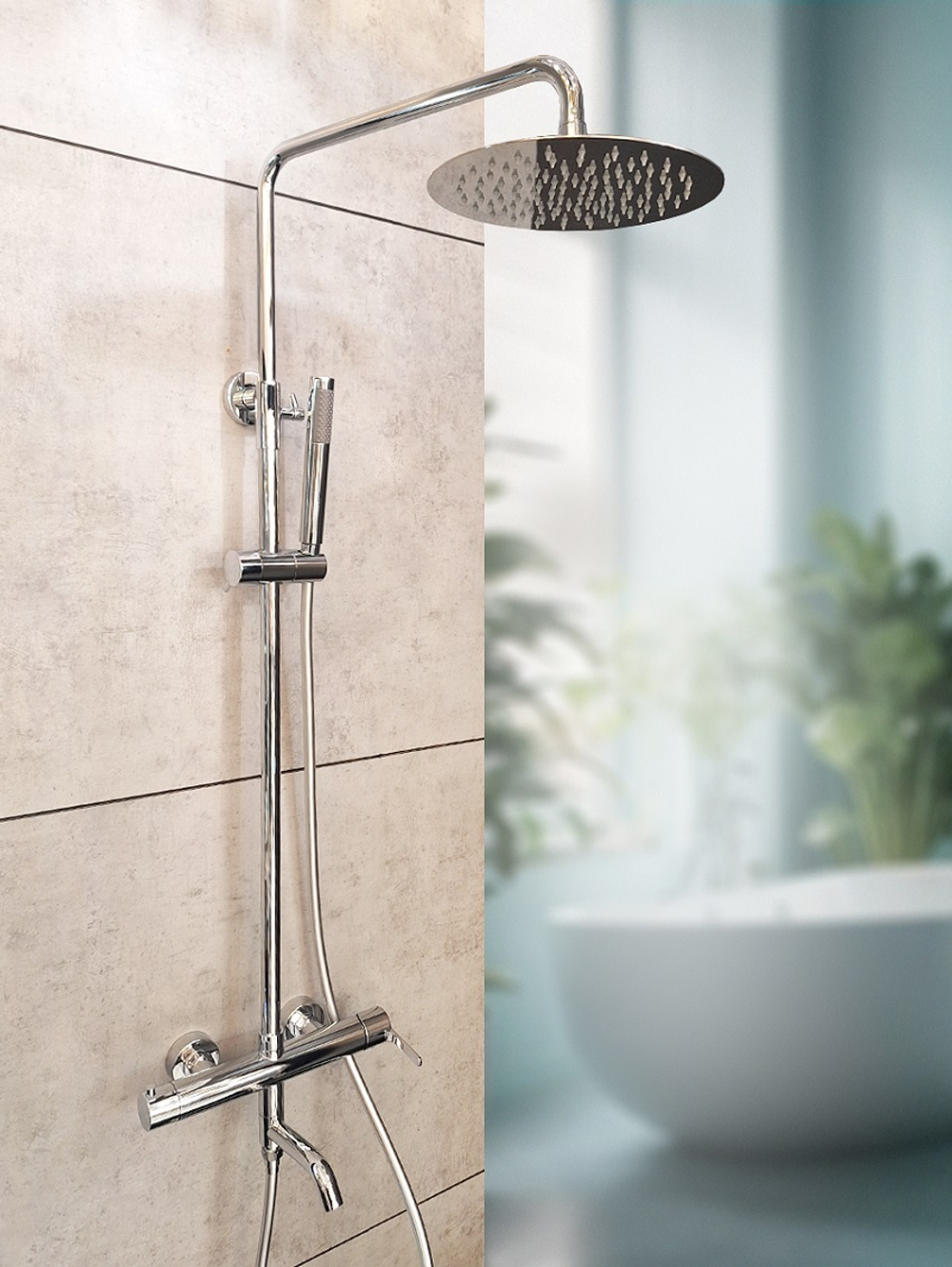 Душевая система AltroBagno Unione 030208 Cr