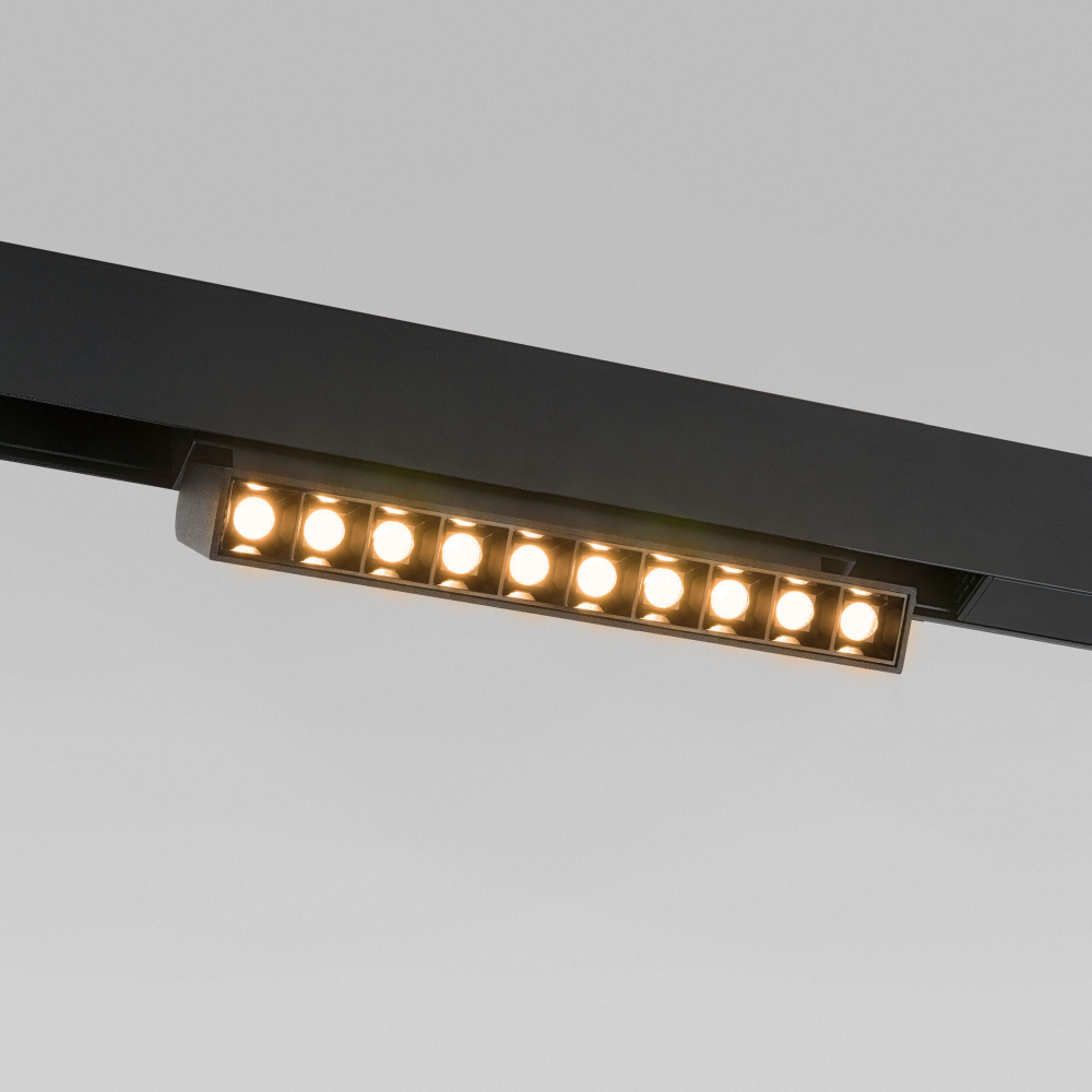 Магнитный трековый светильник Elektrostandard Slim Magnetic HL02 12W 3000K 85010/01 черный