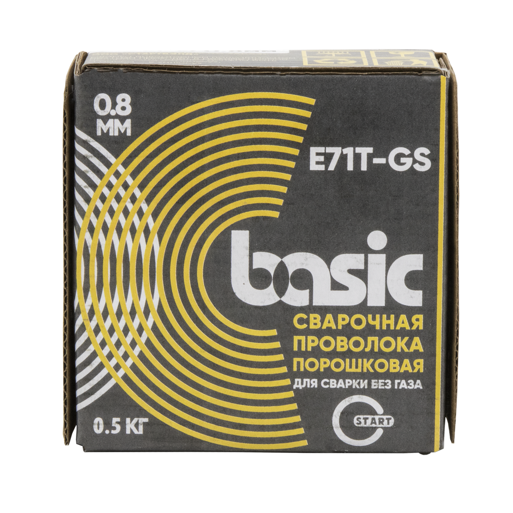 Проволока сварочная порошковая Basic E71T-GS д.0,8 (0,5кг) OSA START STB71805