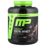 MusclePharm, Combat® 100%, порошок из сывороточного протеина, со вкусом шоколадного молока, 2,27 кг (5 фунтов)