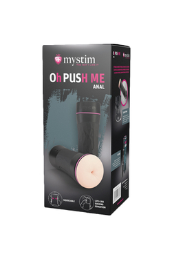 Мастурбатор Mystim OH PUSH ME Anal,TPE, телесный, 21,5 см