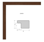 Фоторамка 15х21 см, коричневая, арт. 1521.659459