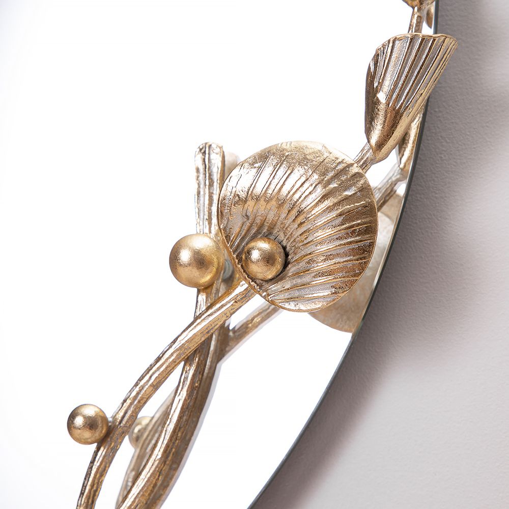 Зеркало настенное Атлантис Айвори Мраморное золото