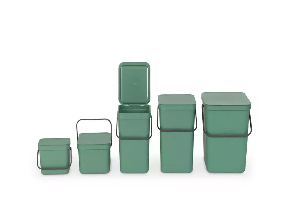Brabantia - Контейнер для мусора Sort &amp; Go 6л зеленый / артикул   129841  / GTIN 8710755129841