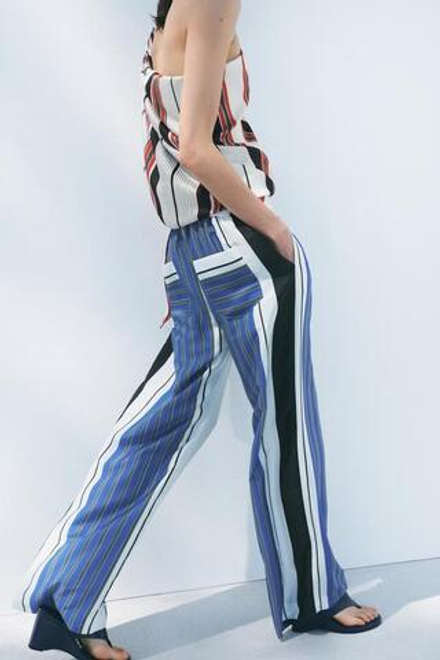 ZARA БРЮКИ В ПОЛОСКУ — ZW COLLECTION, ПОЛОСКИ