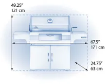 Угольный гриль Napoleon PRO-605