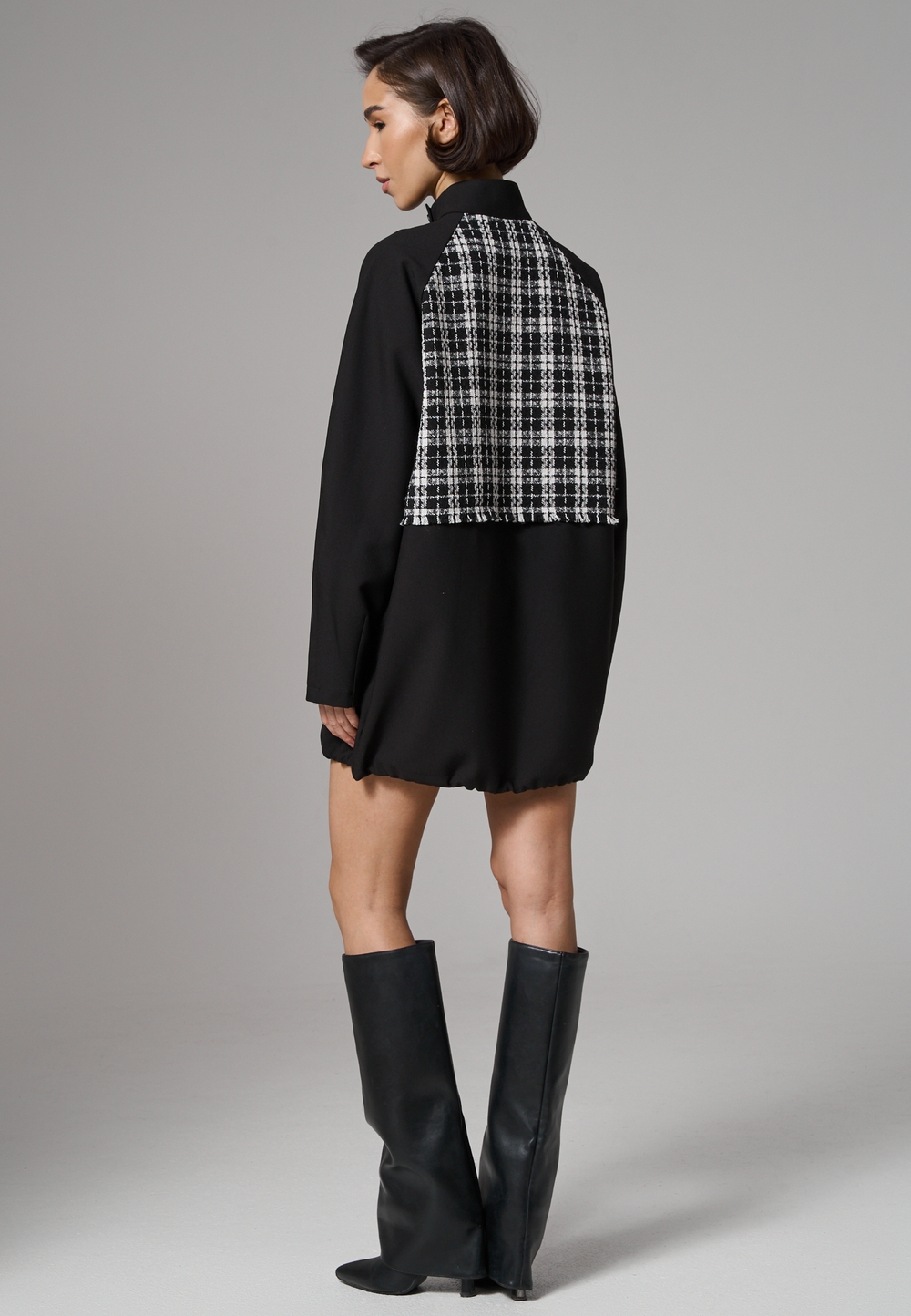 Бомбер удлиненный