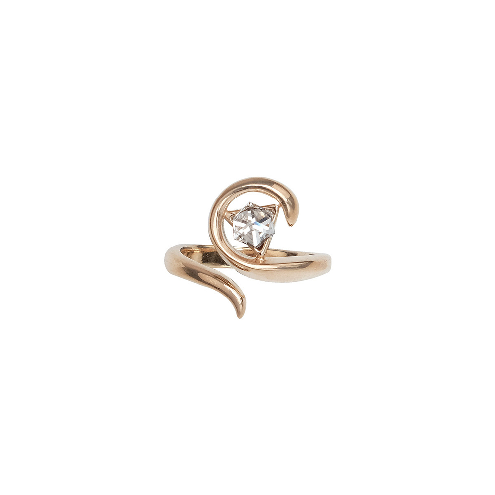 "Адамант" кольцо в золотом покрытии из коллекции "Kaleidoscope" от Jenavi